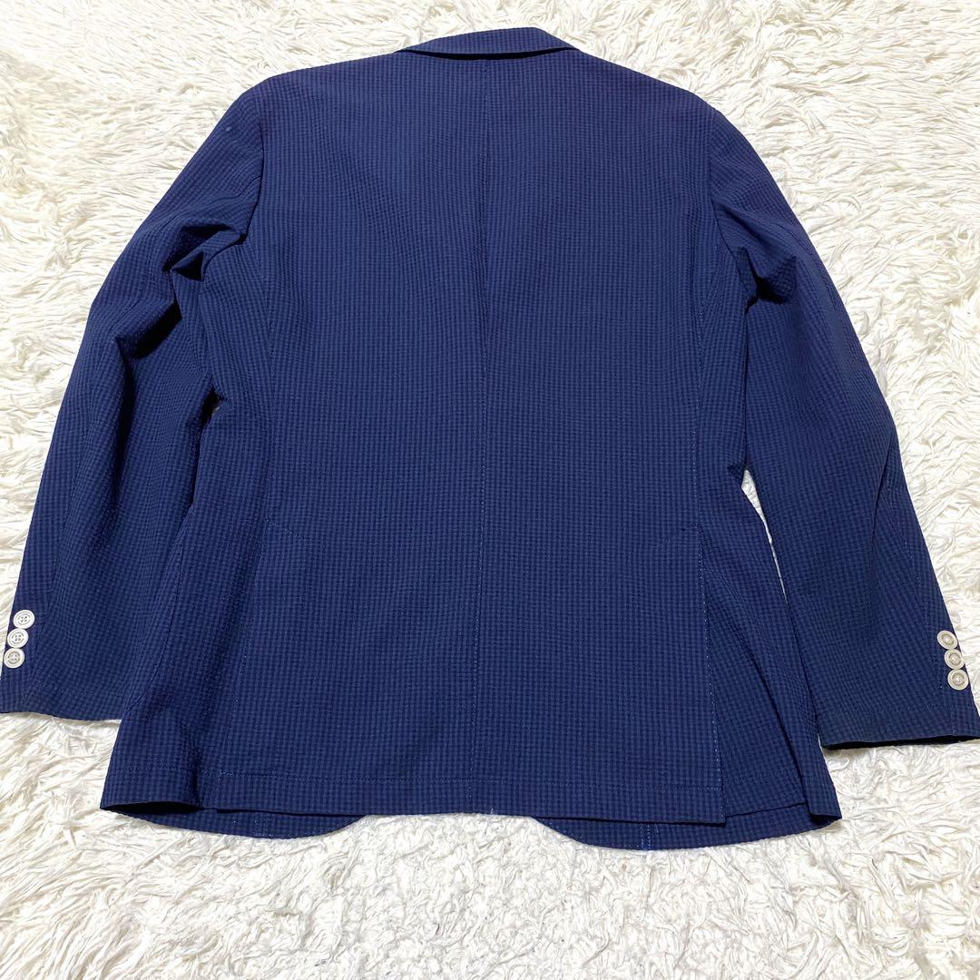 美品✨Mackintosh テーラード ネイビー Trotter シアサッカー