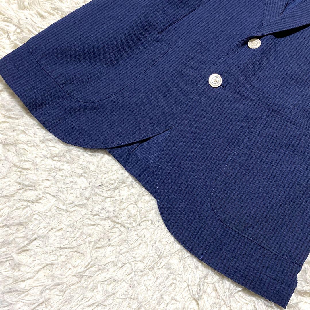 美品✨Mackintosh テーラード ネイビー Trotter シアサッカー