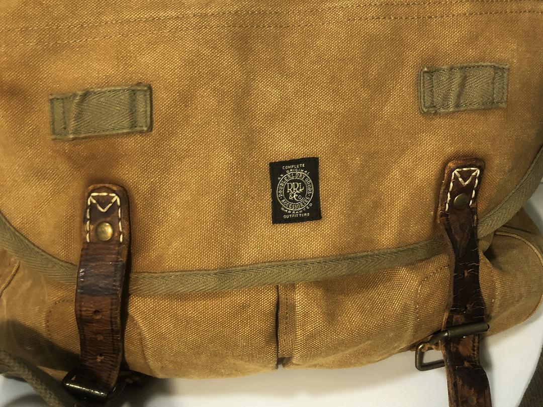 希少■RRL ウィンテージ キャンバス ショルダー メッセンジャーバッグ