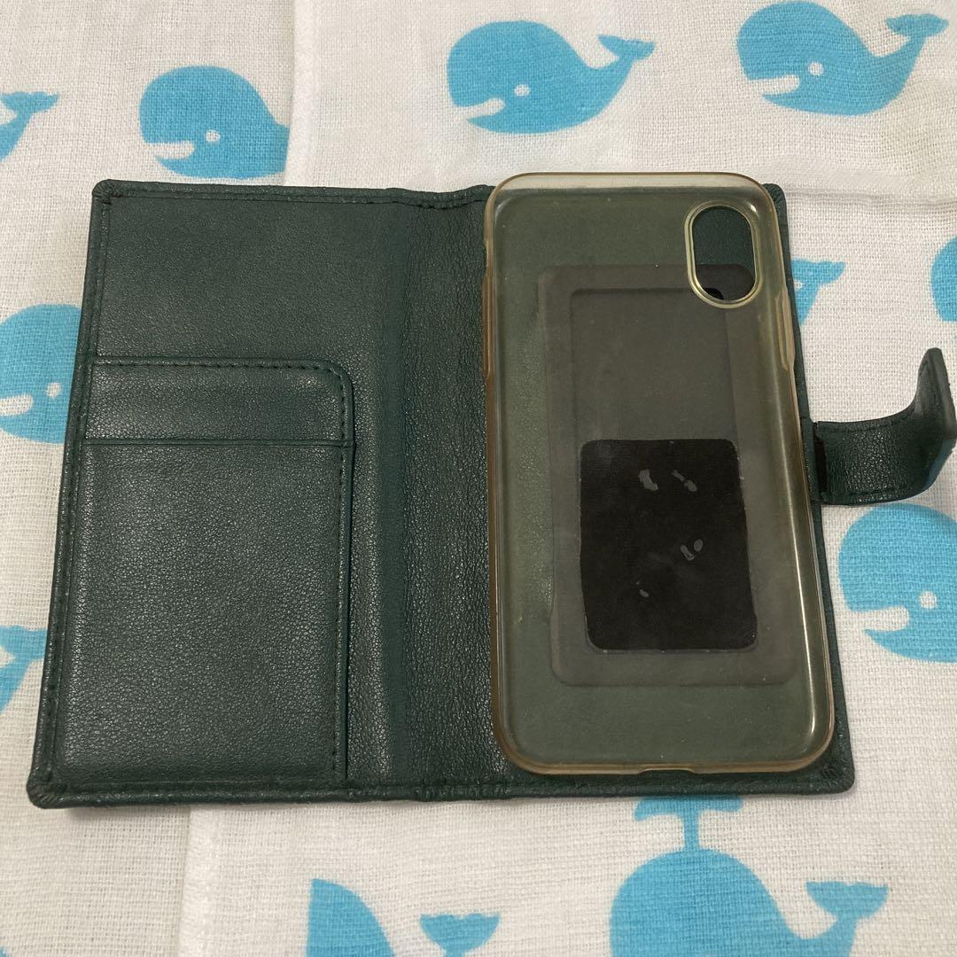 モンスト】ガブリエル 本革手帳型スマホケース ジャンク品