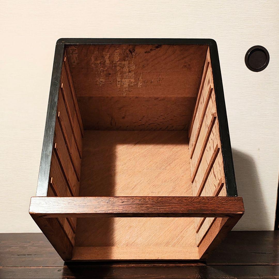 小引き出し5杯 小抽斗 昭和レトロ 木箱 古家具 - メルカリ