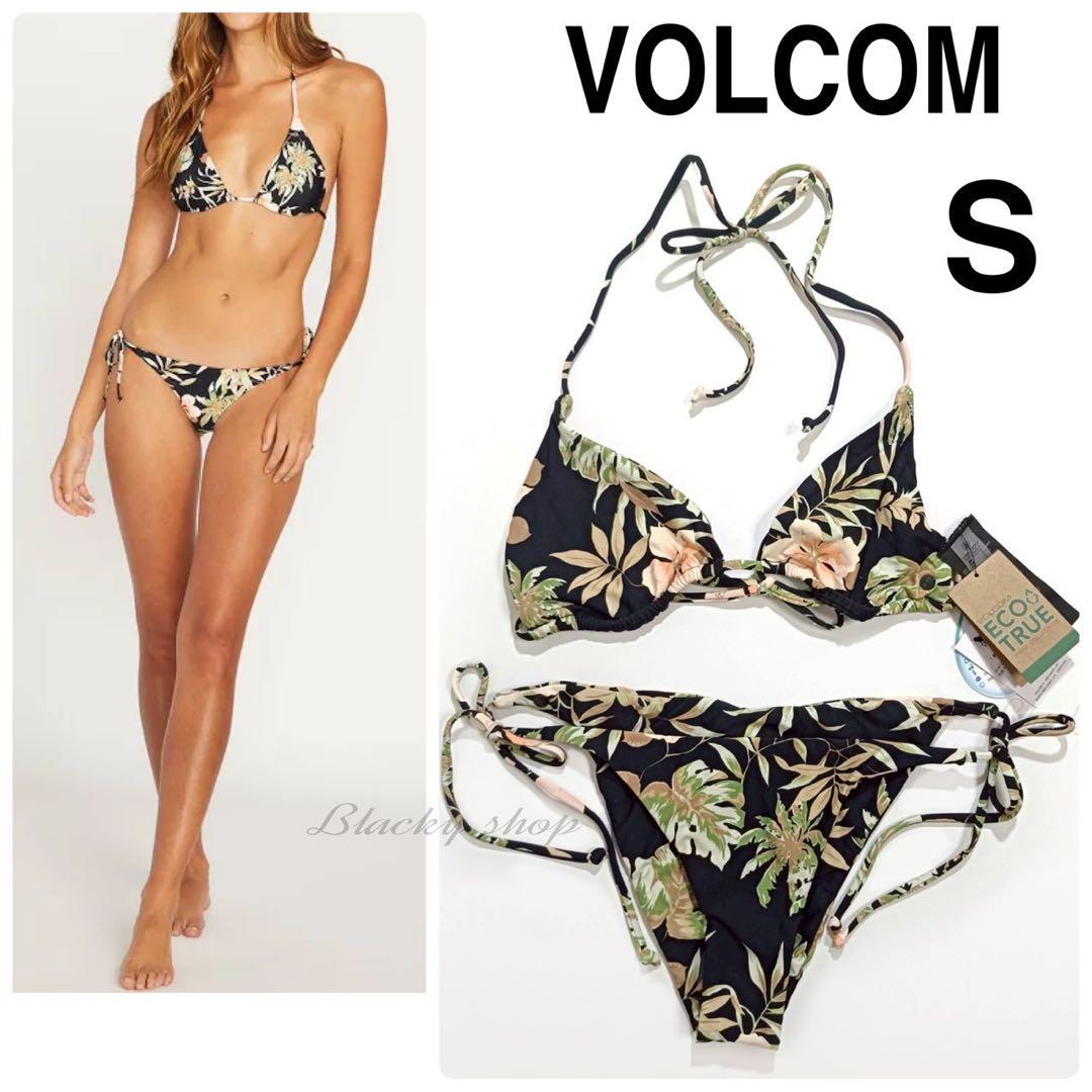 新品未使用 送料込み VOLCOM ボルコム ビキニ上下セット Sサイズ 未使用】VOLCOM ビキニ セットアップ For The Tide 黒 S - メルカリ