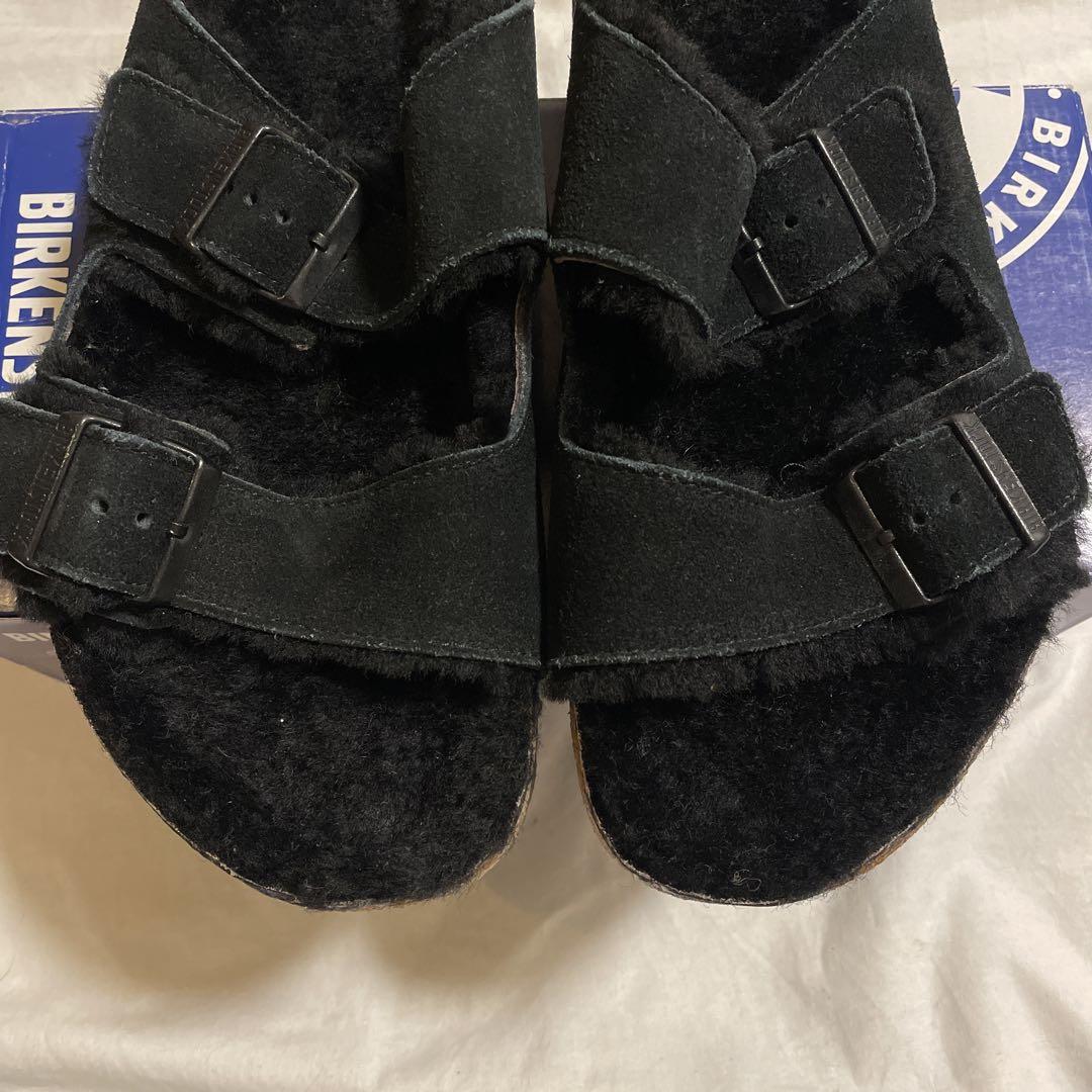 [新品]28cm BIRKENSTOCK Arizona Shearling 黒