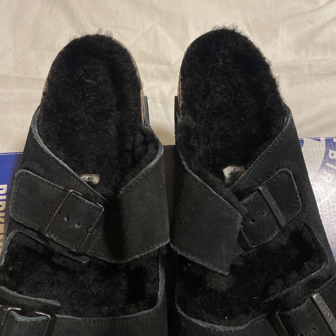 [新品]28cm BIRKENSTOCK Arizona Shearling 黒