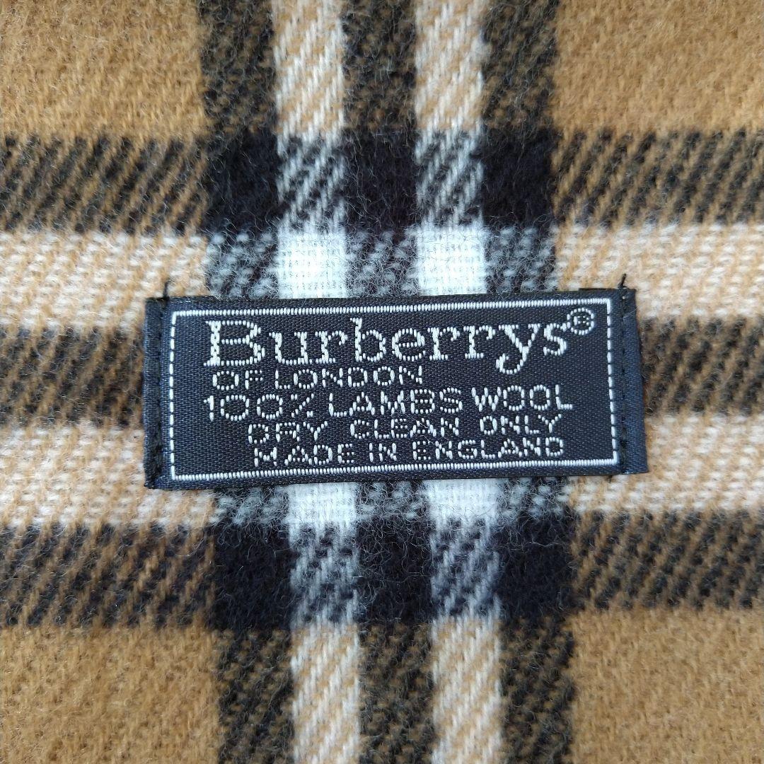 【新品未使用】Burberrys ラムウール チェック柄 マフラー