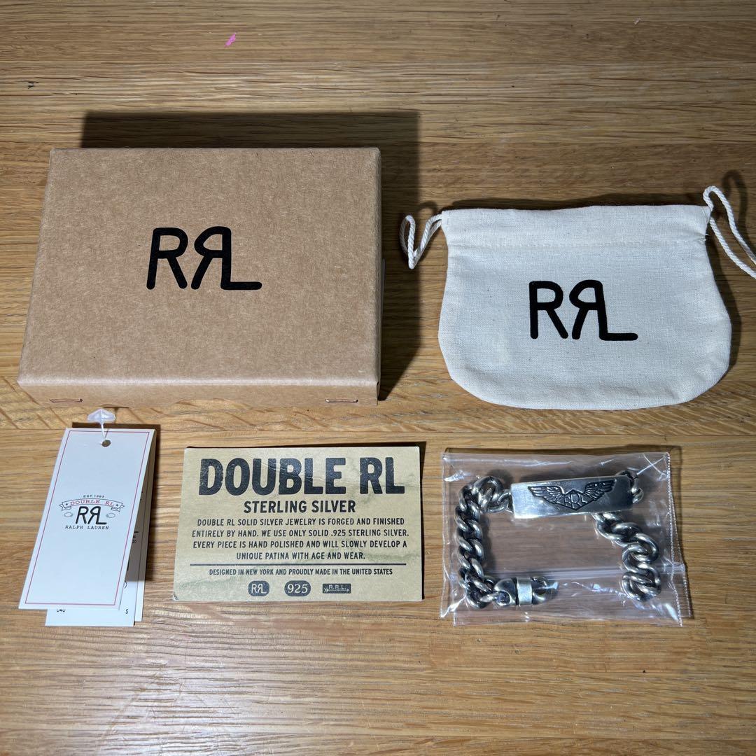 RRL ハンドメイド スターリング シルバー ID ブレスレット 925