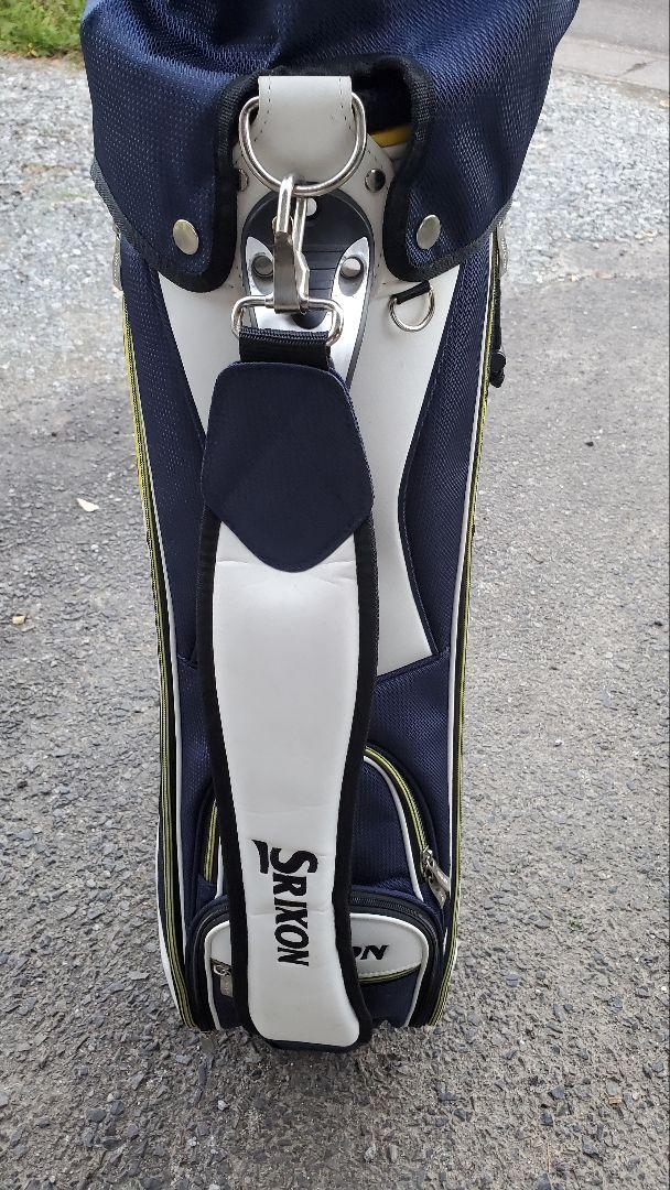 おトク情報がいっぱい！ Srixon ゴルフキャディバッグ 白・青・黄色 ゴルフバッグ・キャディバッグ