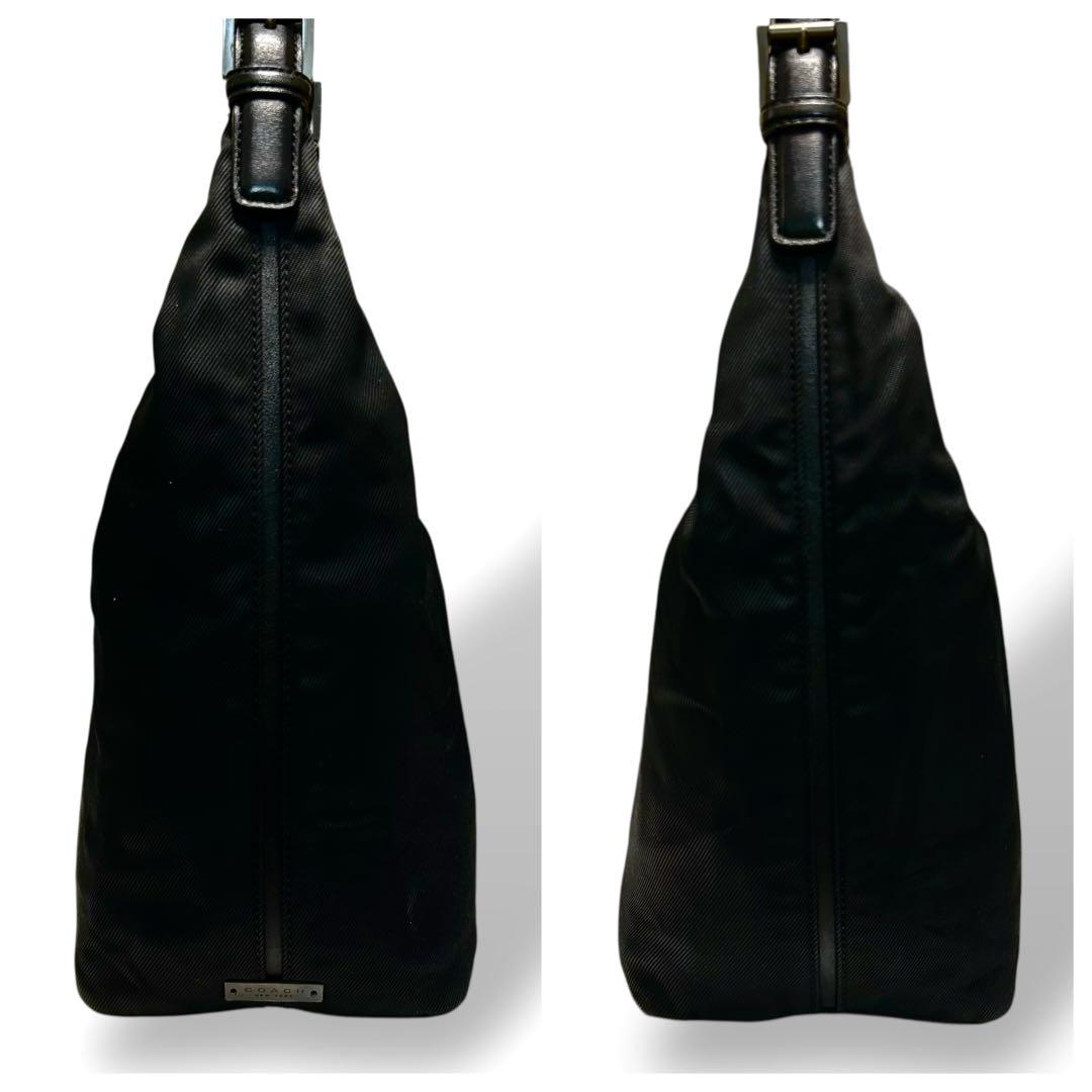 美品✨ コーチ ワンショルダーバッグ ナイロン7423 黒 ブラック 美品✨ コーチ ワンショルダーバッグ ナイロン7423 黒 ブラック