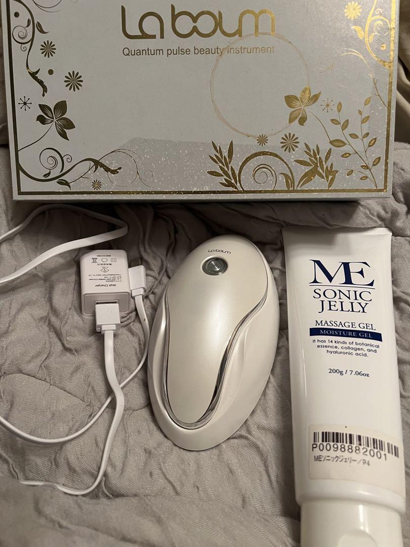 お値下げ中！【美品】美顔器  MEラボン  ソニックジェリー(新品未使用)付き