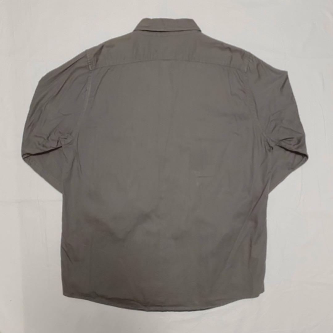 【古着】グレー 長袖シャツ