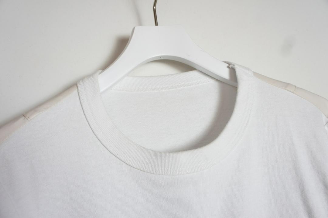 美品22SS sacai サカイ ナイロン ミックス Tシャツ 830N▲