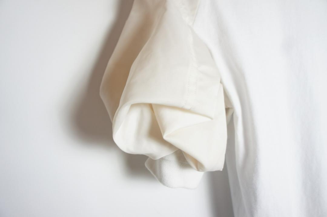 美品22SS sacai サカイ ナイロン ミックス Tシャツ 830N▲
