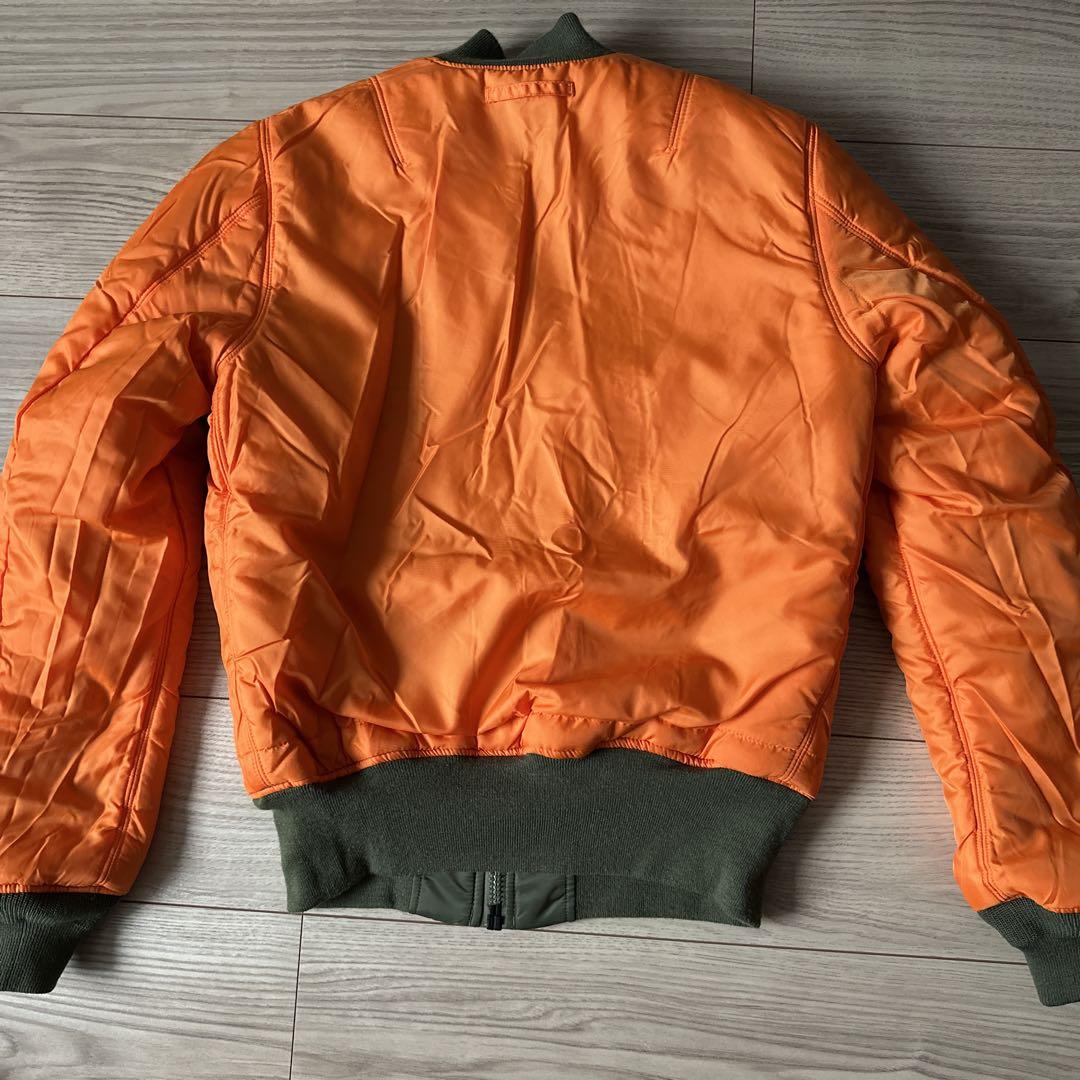 ALPHA INDUSTRIES MA-1 フライトジャケット カーキ　S