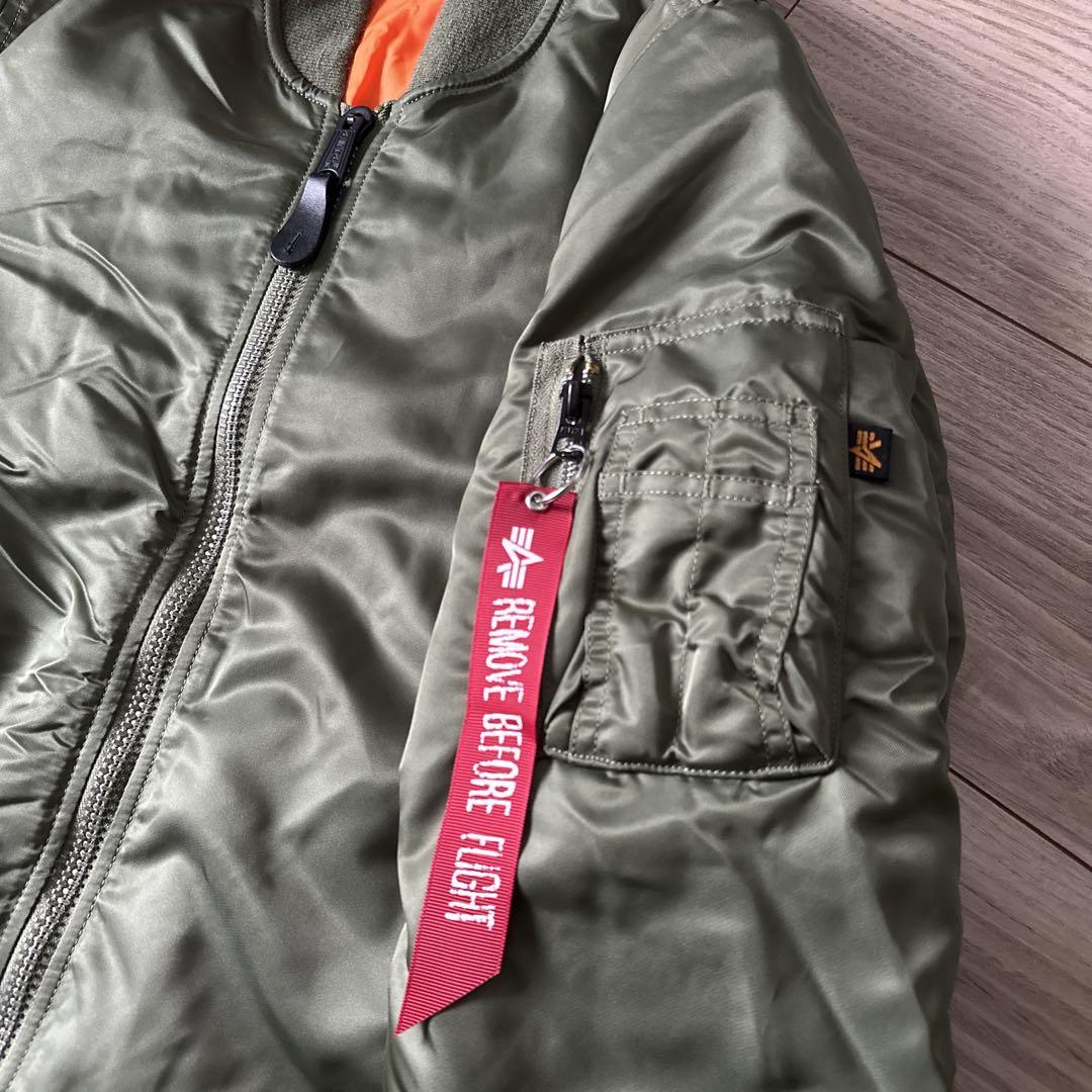 ALPHA INDUSTRIES MA-1 フライトジャケット カーキ　S
