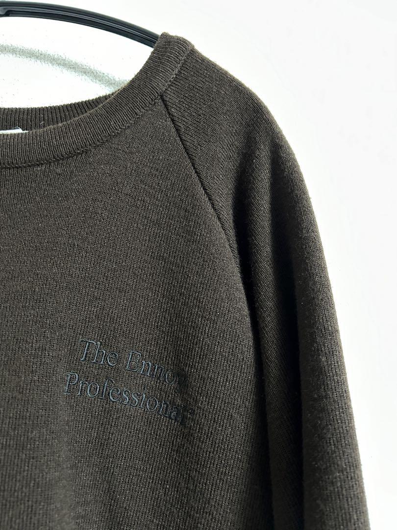 ROUND NECK PULLOVER (BROWN) エンノイ　ennoy