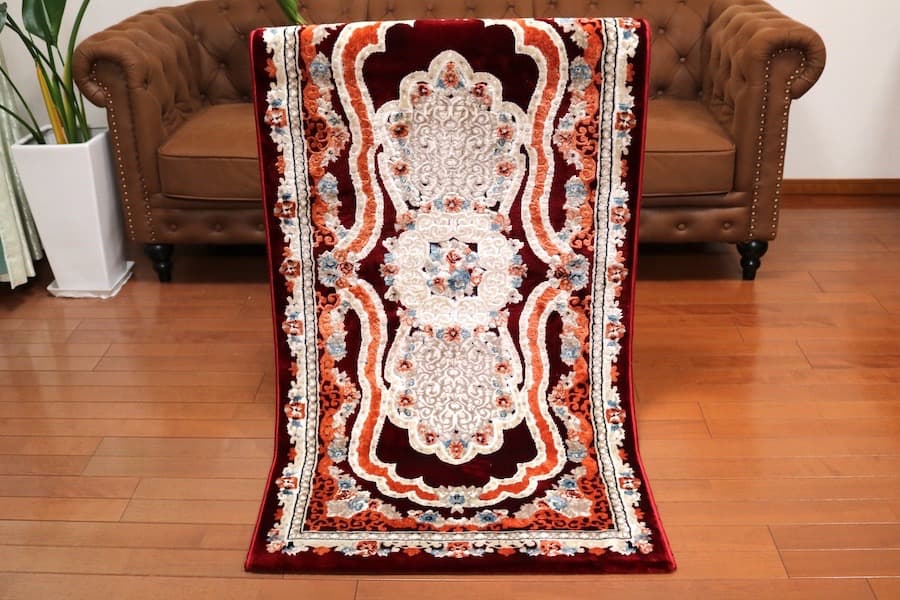 玄関マット ペルシャ柄絨毯 78×151 ラグ カーペット