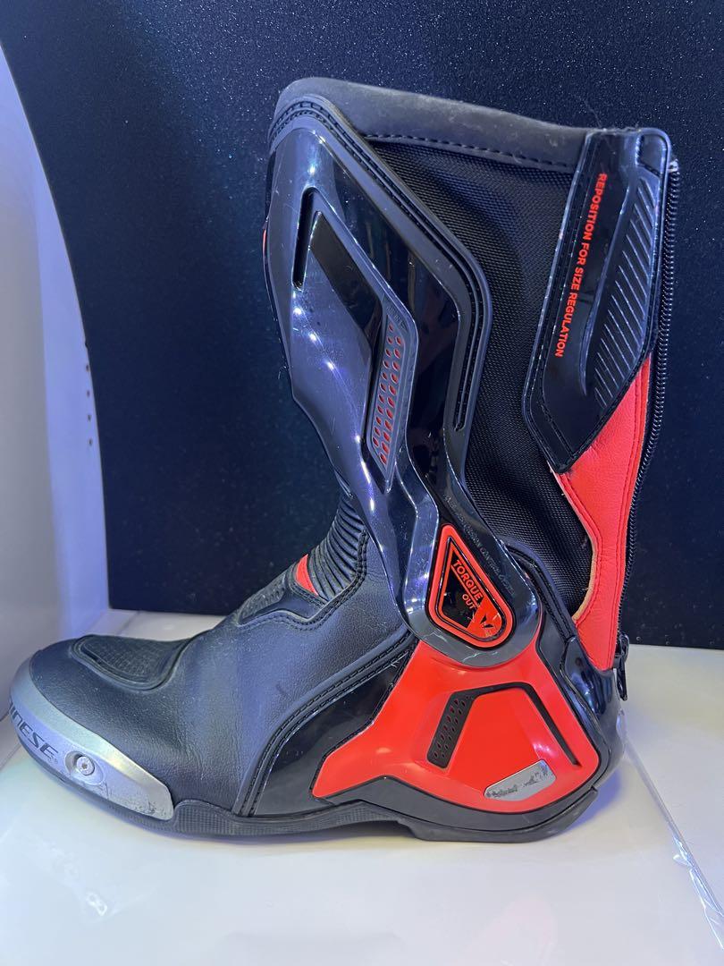 DAINESE TORQUE 3 OUT BOOTS - ブラック/フルオレッド