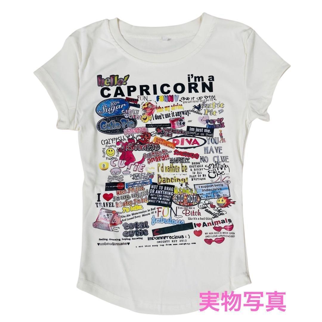 sサイズTシャツ y2k 平成ギャルgrunge半袖 ピチt グランジ