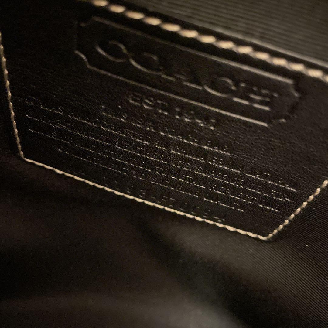 COACHコーチ　ビジネスバッグ　ハンドバッグレザー黒ブラック