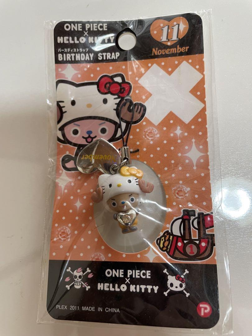 11月生まれONE PIECE x HELLO KITTY ストラップ 未開封 - メルカリ