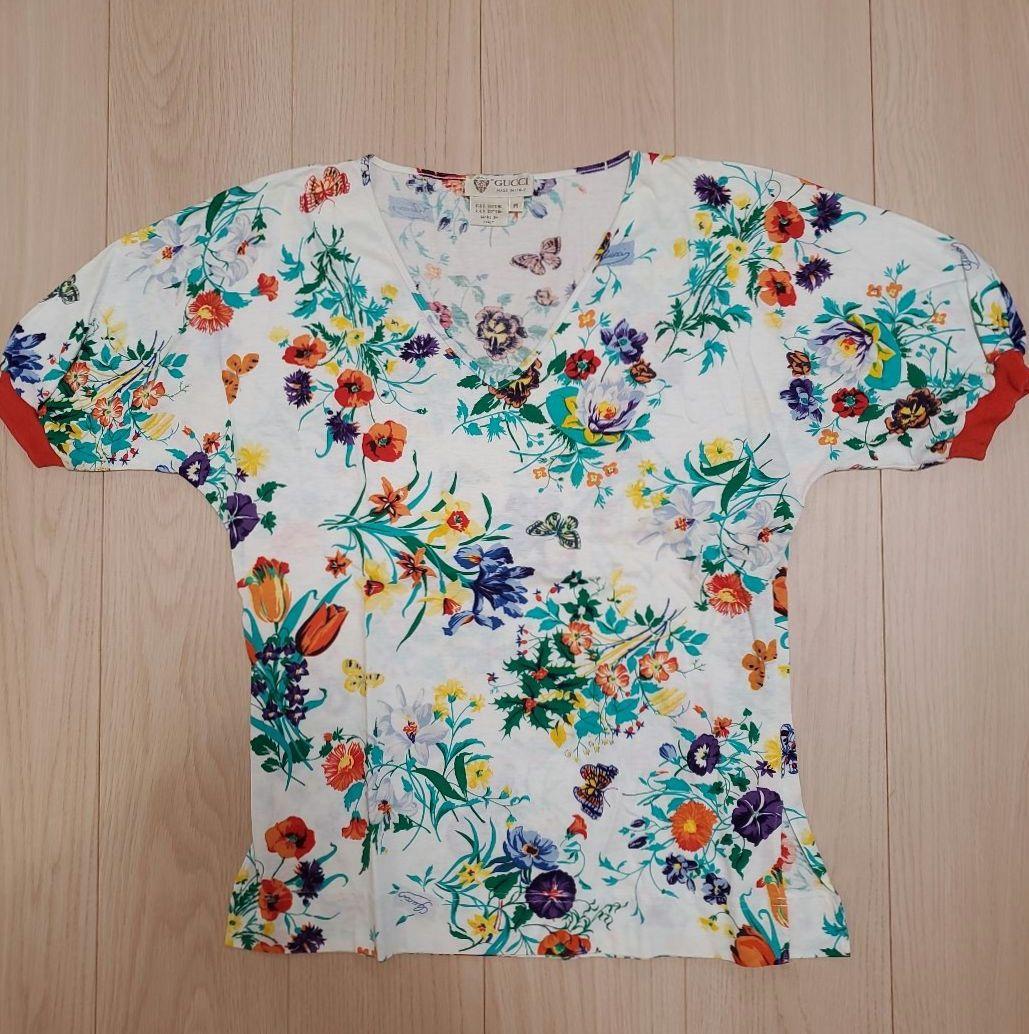 新品未使用 GUCCI フローラ Tシャツ イタリア製 オールドグッチ