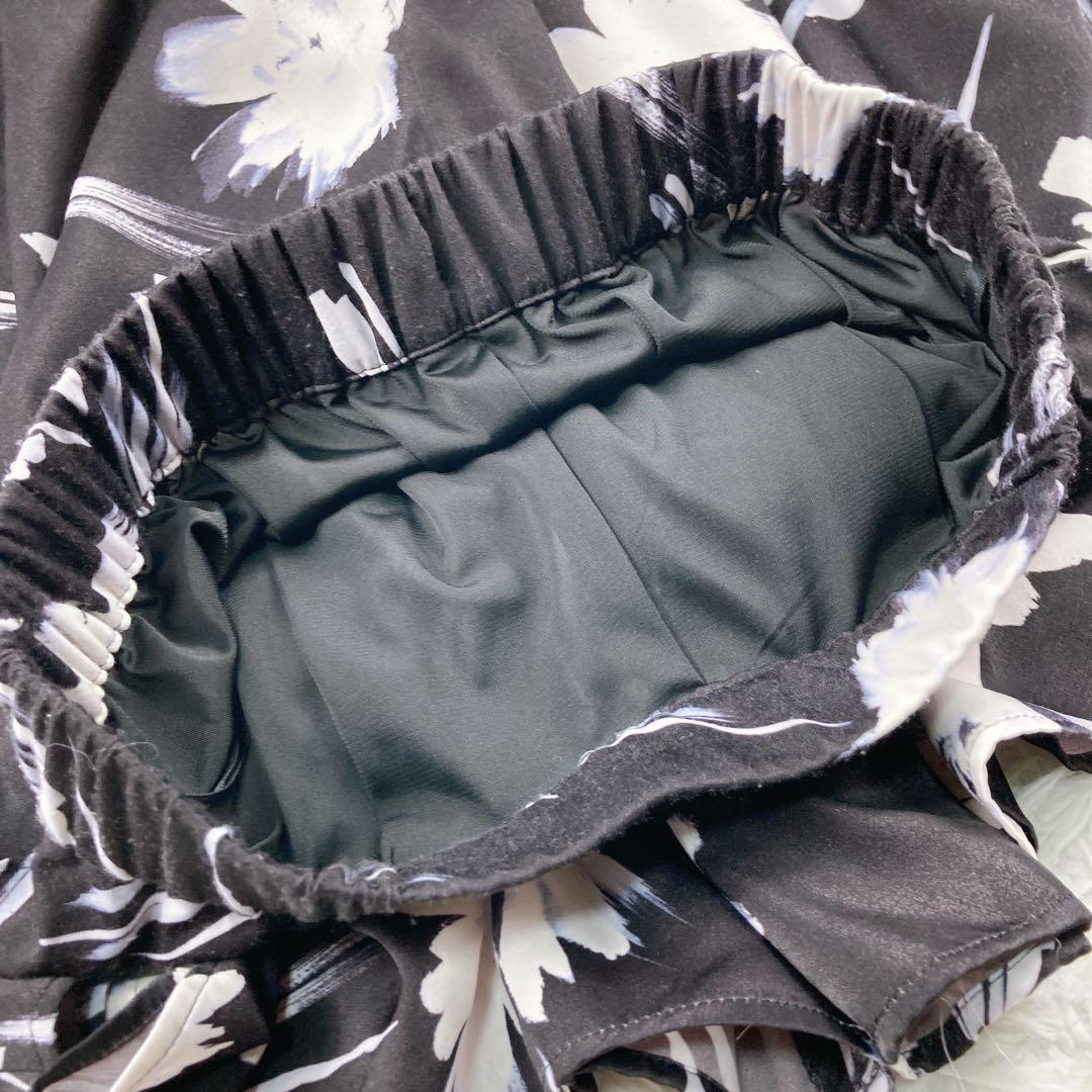 【新品未使用】ANAYI アナイ　花柄 フラワー ガウチョパンツ 38