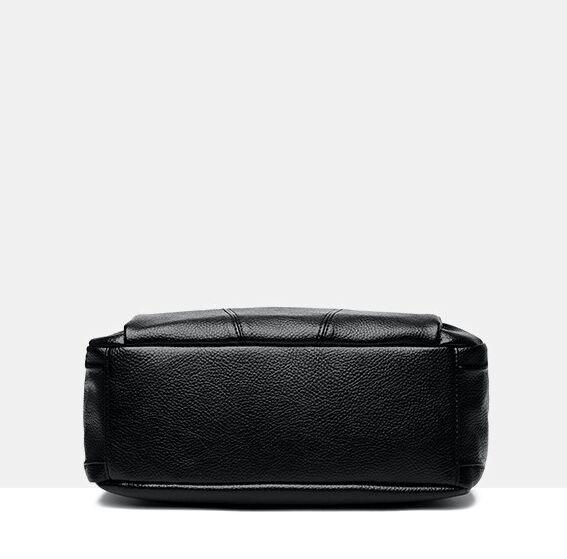 黒ヌメ革【新品】ミニショルダー メンズ 本革 セカンドバッグ