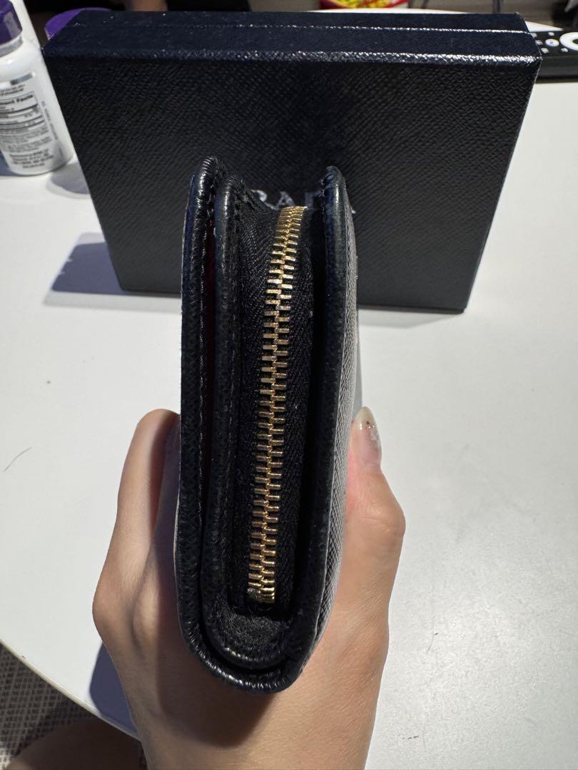【正規品】PRADA人気のバイカラー二つ折り財布 画像3