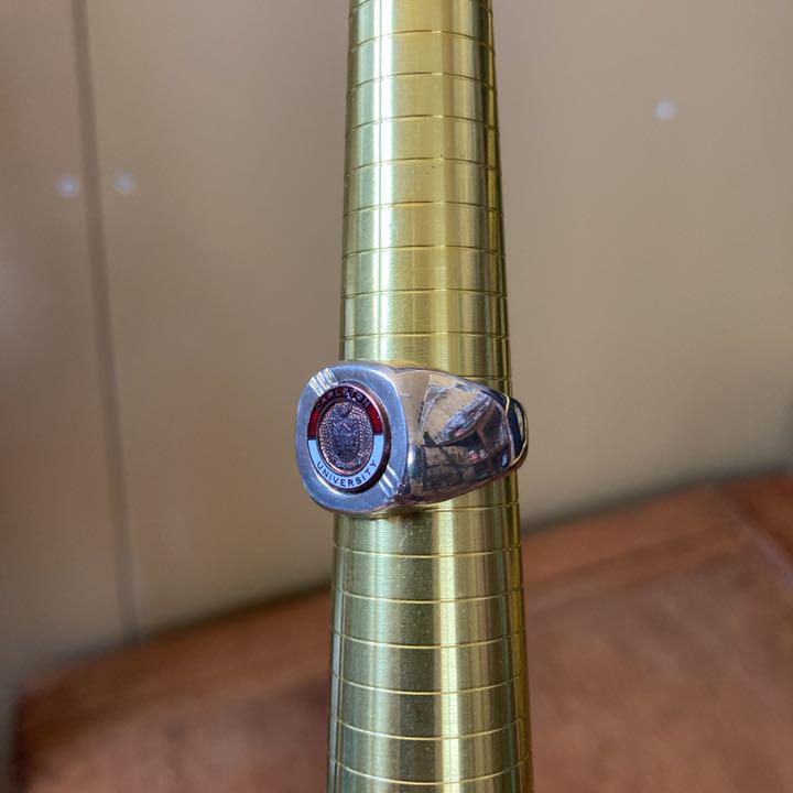大得価定番 シルバー アメリカ カナダ 大学 21号 oSuKi-m72898265302 カレッジリング ビンテージ 指輪 再入荷在庫