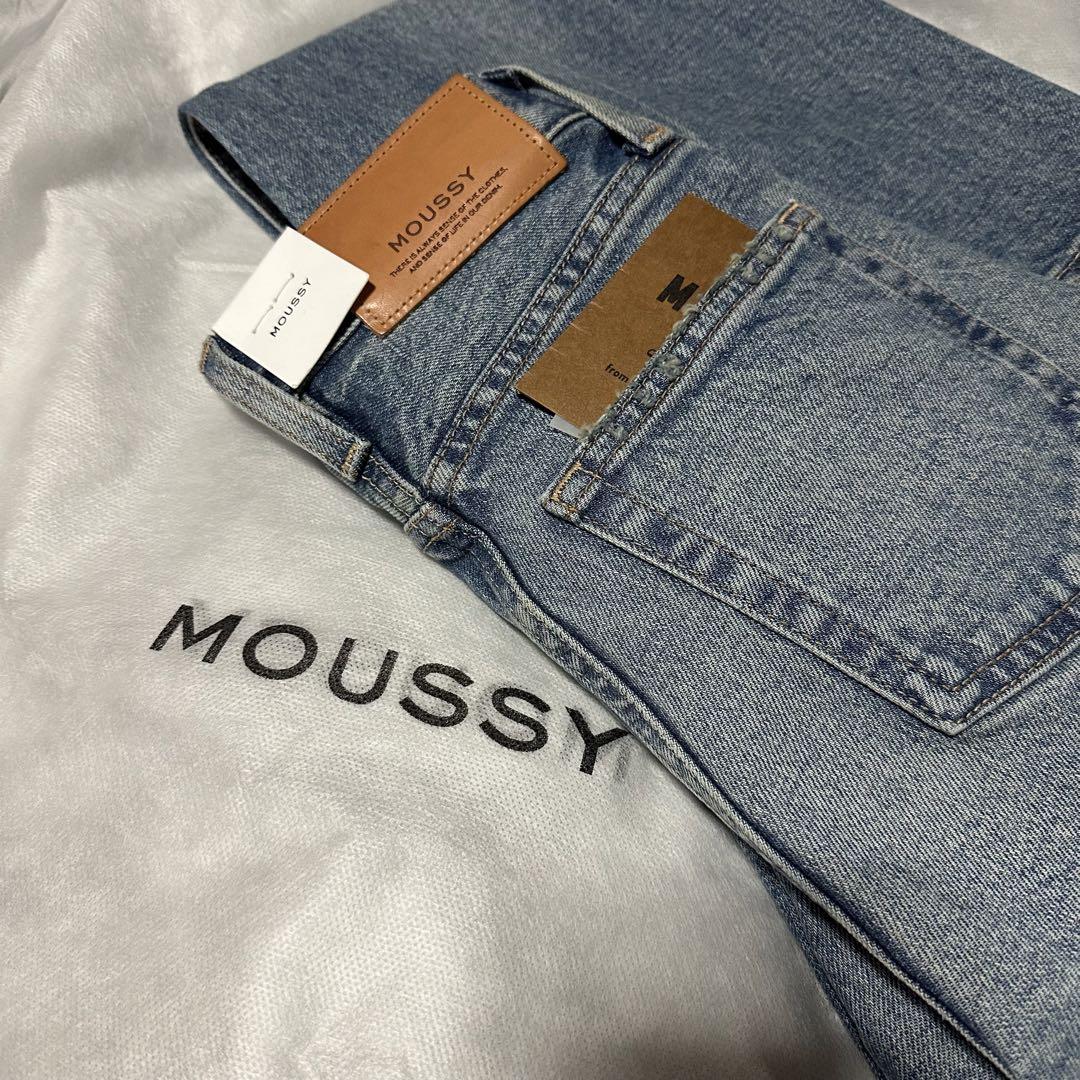 新品未使用】moussy mvs flare denim 23インチ blue