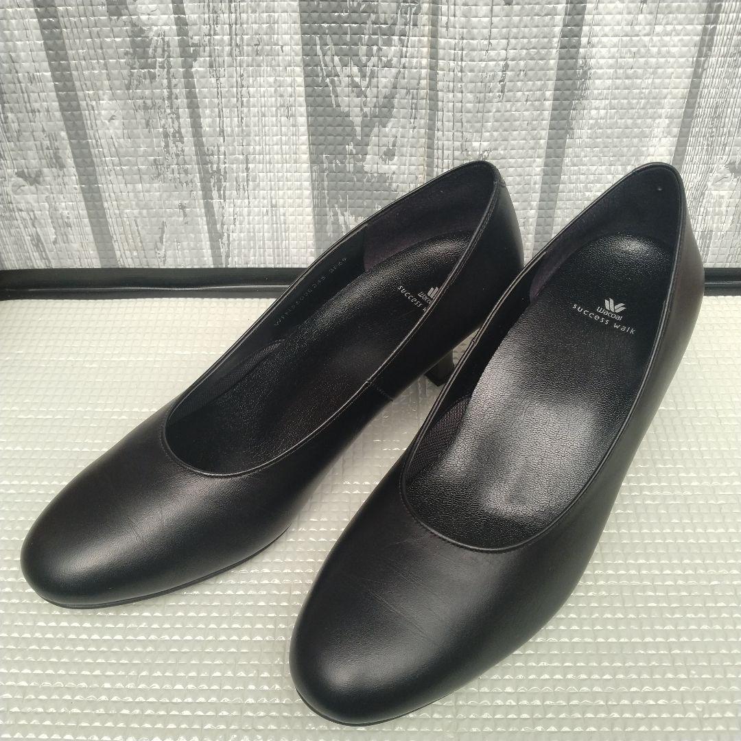 【ほぼ新品】ワコール サクセスウォーク 24.5 3E 本革製 ラウンドトゥ