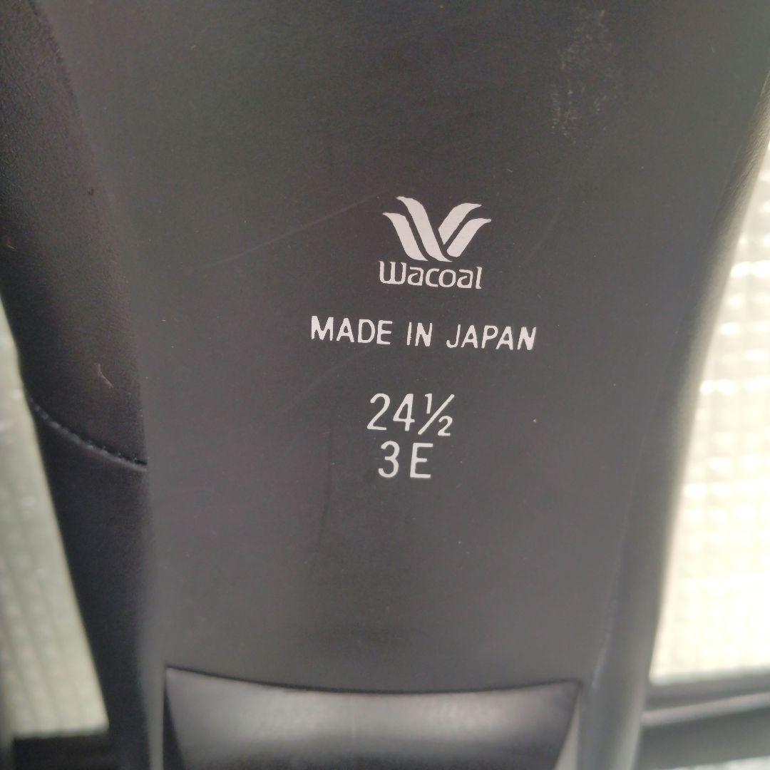 【ほぼ新品】ワコール サクセスウォーク 24.5 3E 本革製 ラウンドトゥ