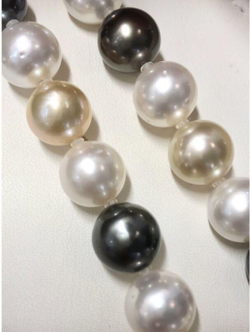 【美品】大珠　南洋真珠　ネックレス