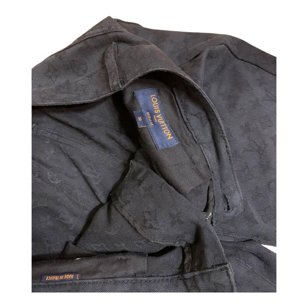 ルイヴィトン LOUIS VUITTON モノグラムデニム　ブラック