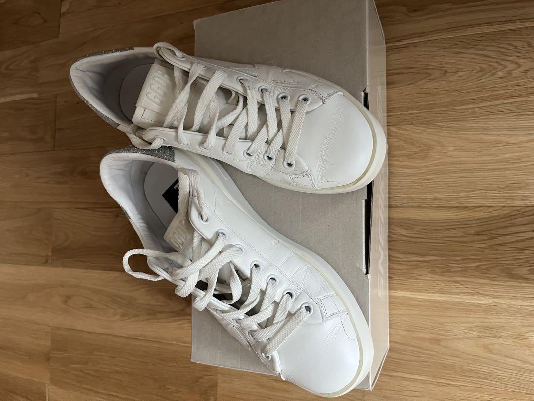 Purestar with white star and gray leather heel tab