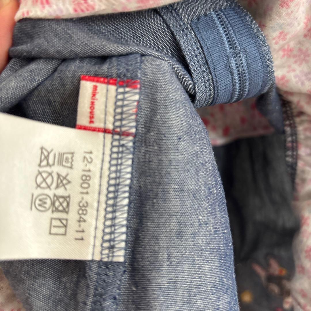 【専用欄】mikiさま専用♡ 新品ミキハウスmiki HOUSE デニムワンピース 80インディゴうさこ