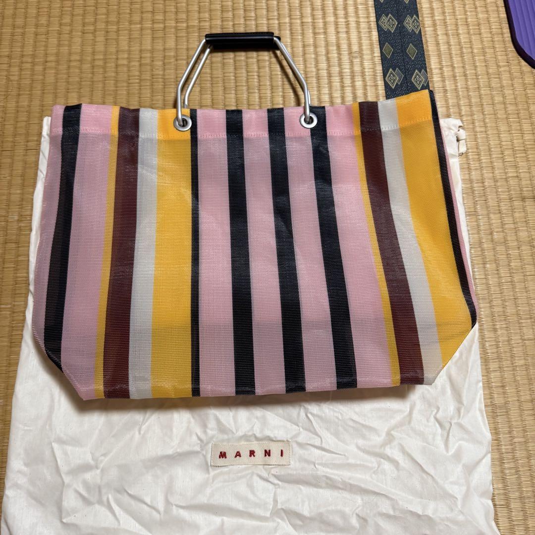 MARNI マルニ ストライプトートバッグ