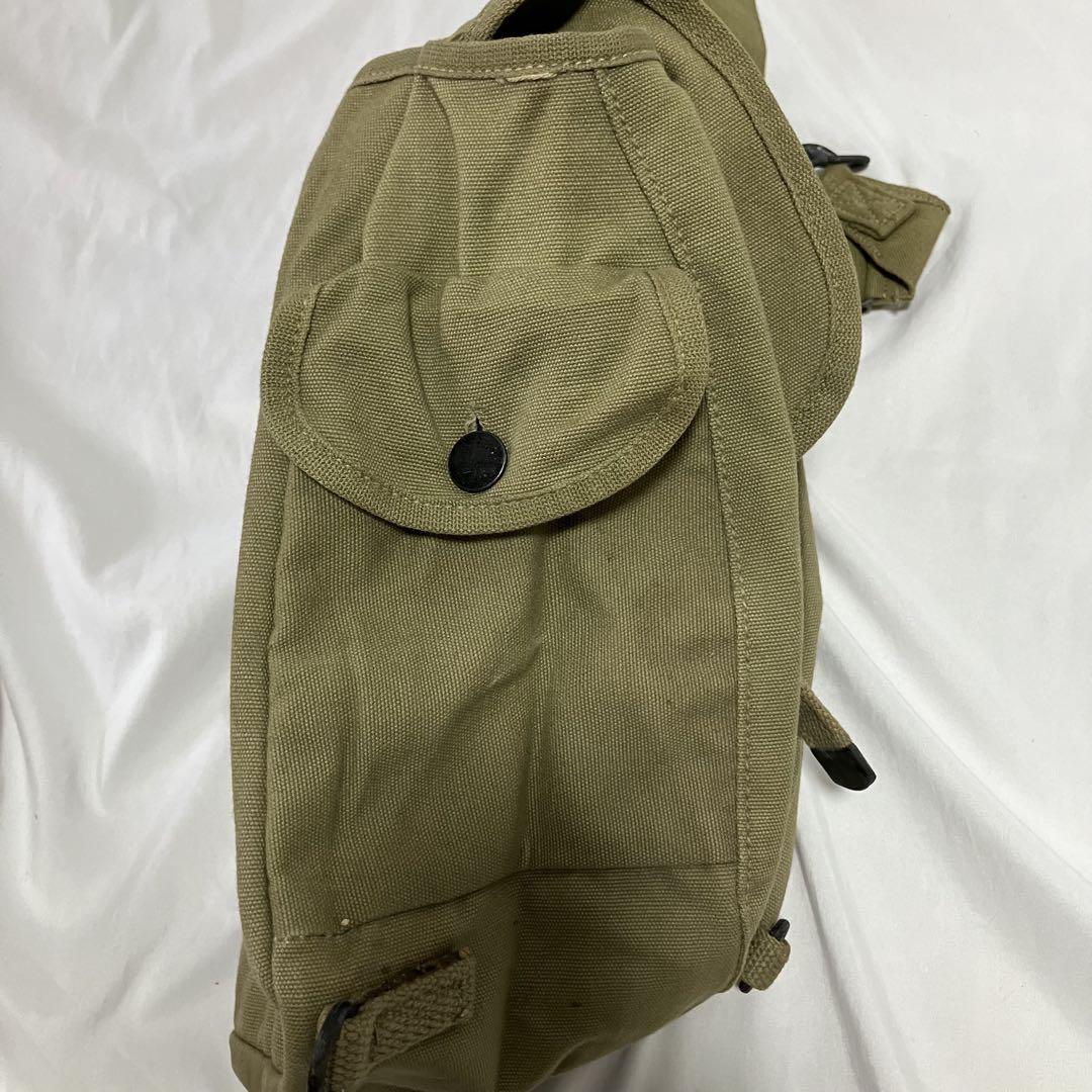 40's/実物/米軍/キャンバス/ショルダーバッグ/ミュゼットバッグ
