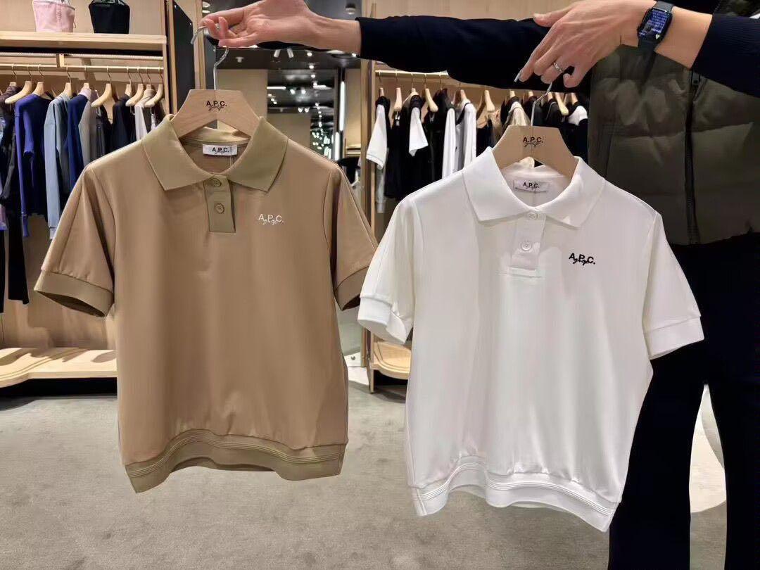 A.P.C.新作 ゴルフウェア レディース ポロシャツ トップス 半袖