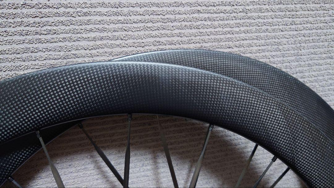 【新品】カーボンスポーク カーボンホイール ディスクブレーキ 1347g 20H