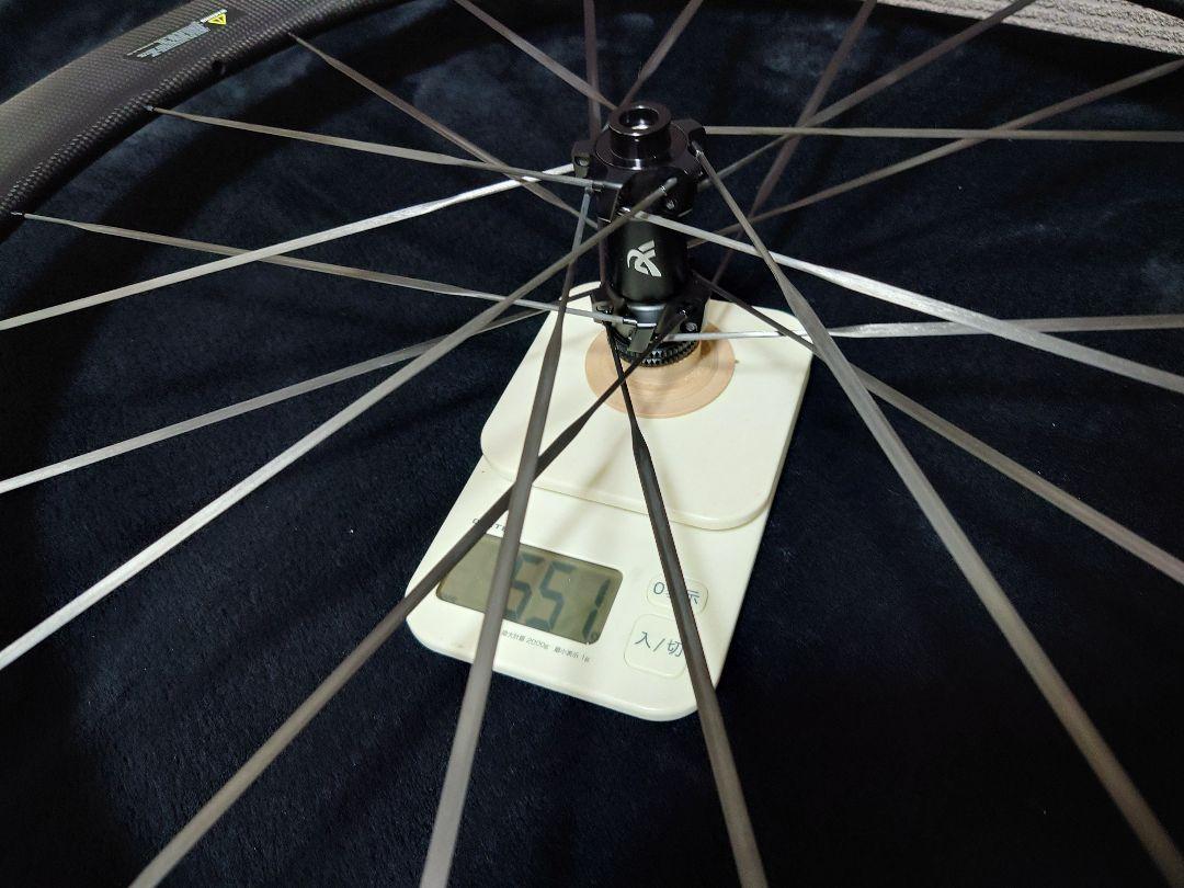 【新品】カーボンスポーク カーボンホイール ディスクブレーキ 1347g 20H