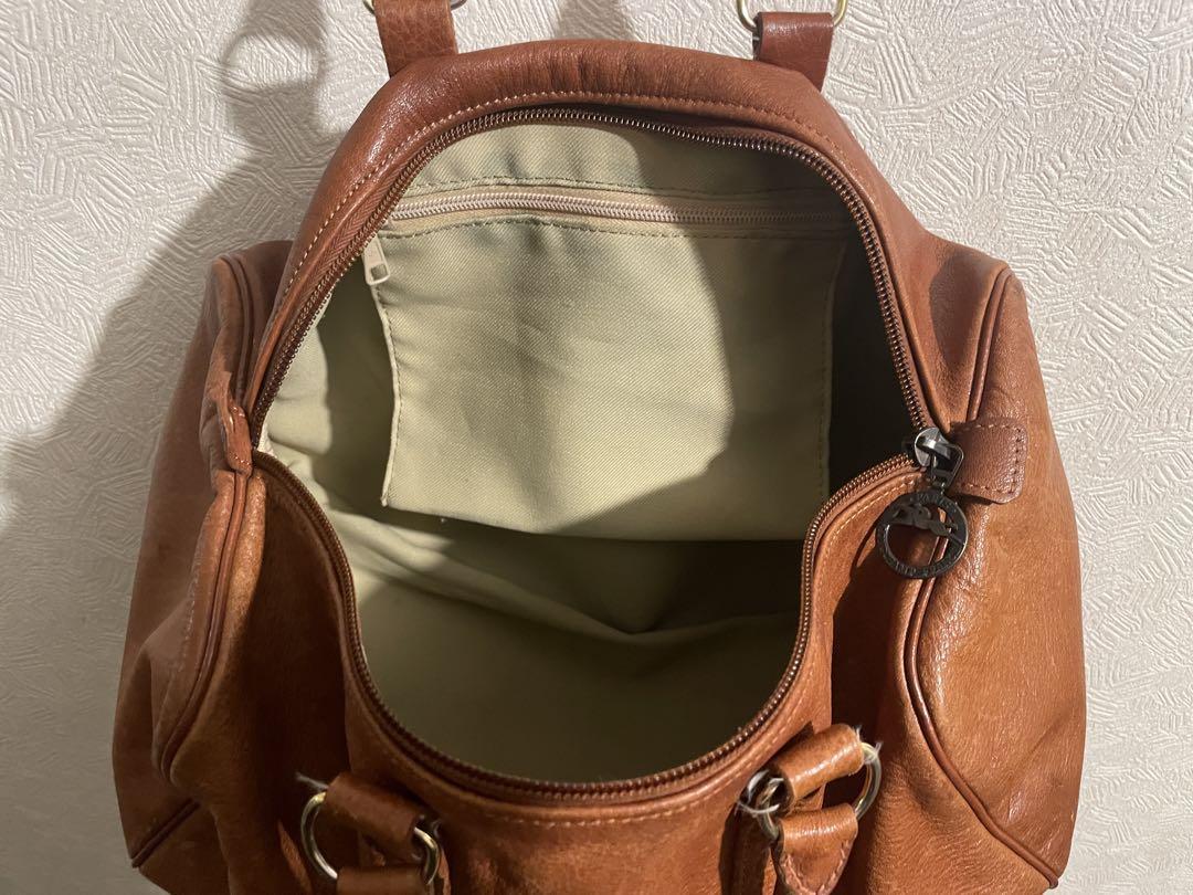 半額以下で買えるクーポン特集 Vintage ロンシャン / バッグ ボーリング レザー LONGCHAMP バッグ