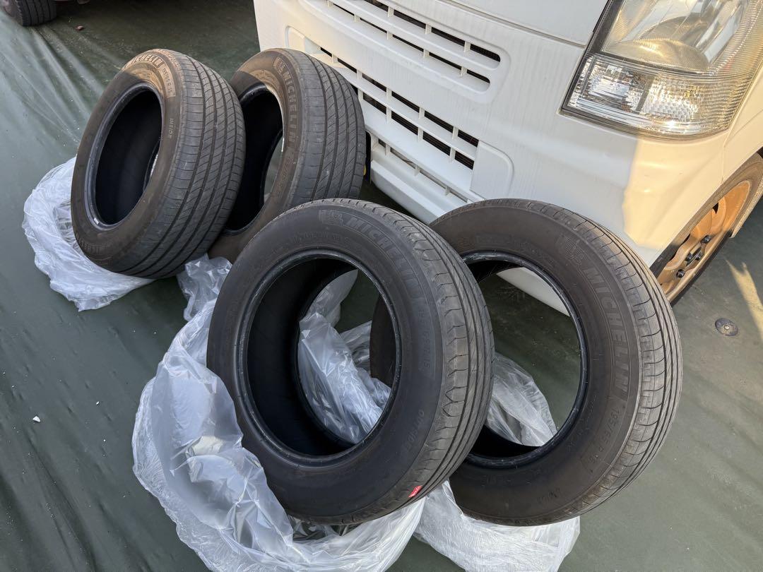 b*B様 中古タイヤ 195/65R15 4本セット 15クラウン純正ホイールに