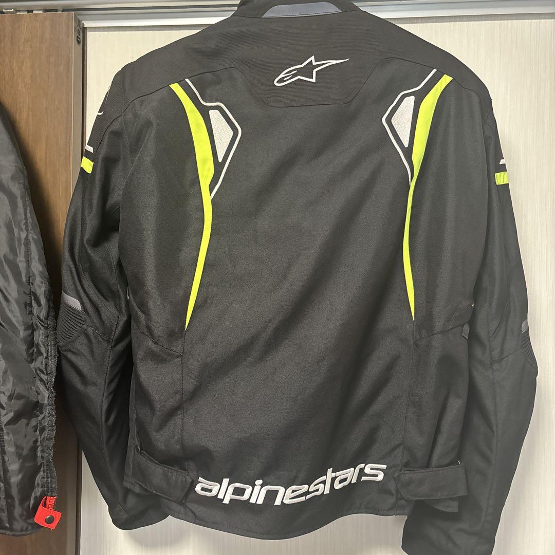 Alpinestars バイクジャケット 黒/蛍光イエロー