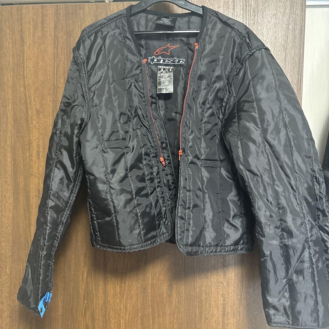 Alpinestars バイクジャケット 黒/蛍光イエロー