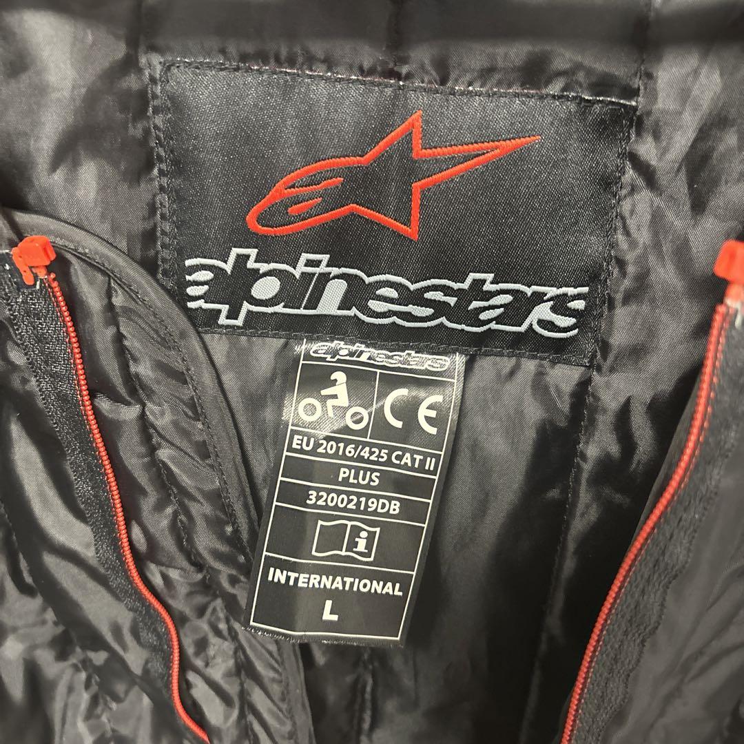 Alpinestars バイクジャケット 黒/蛍光イエロー