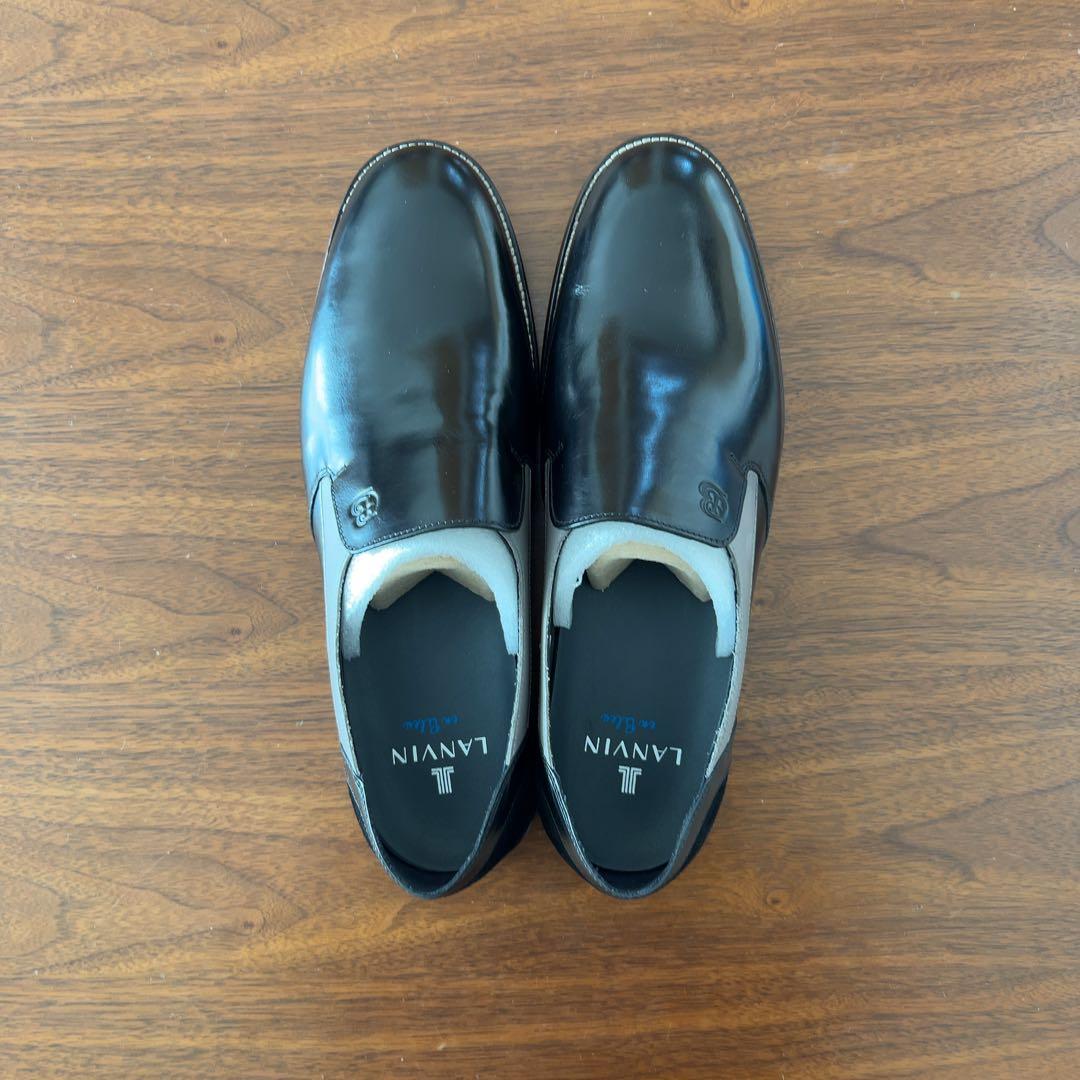 新品 26.5㎝ LANVIN ブラック メンズシューズ