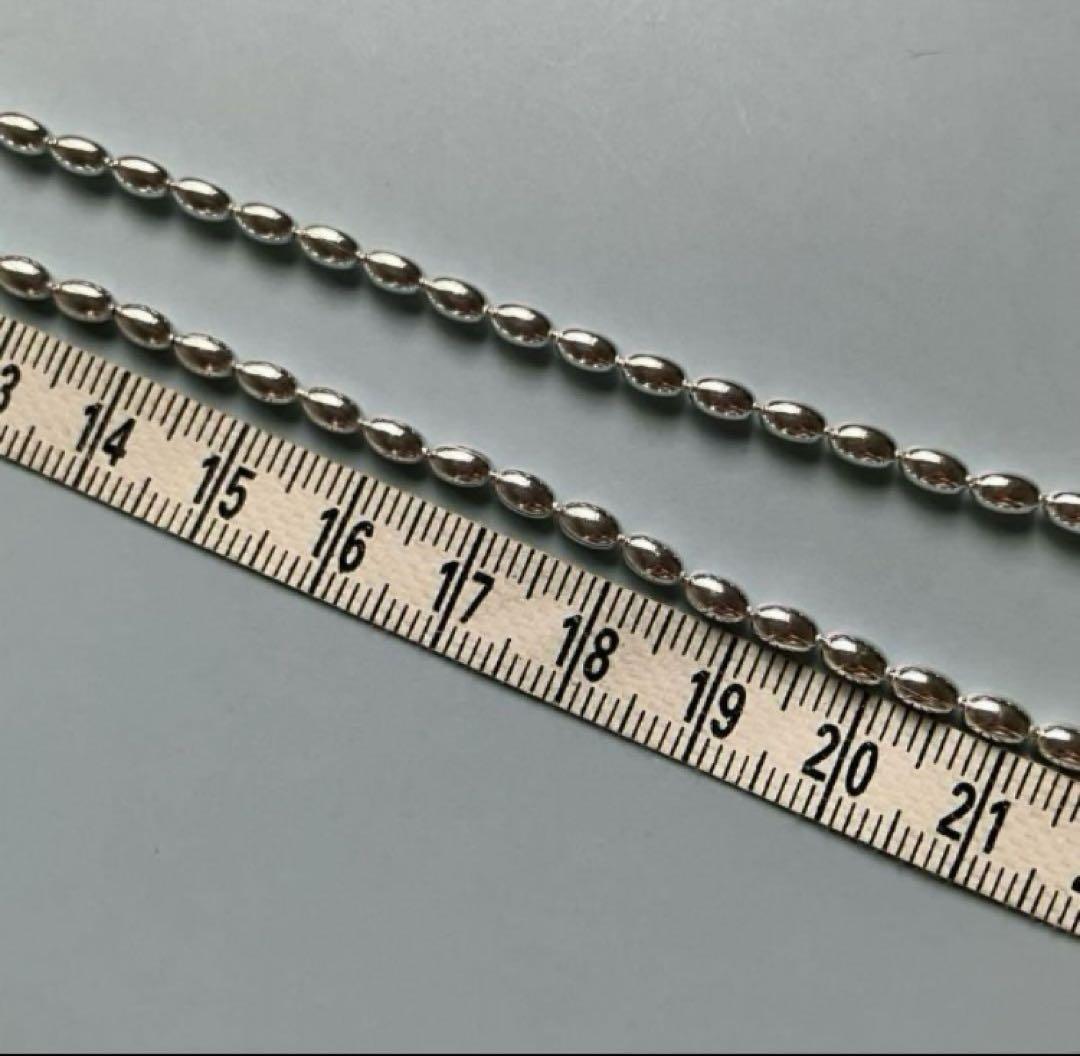 All silver925ボールチェーンネックレス40cm - メルカリ