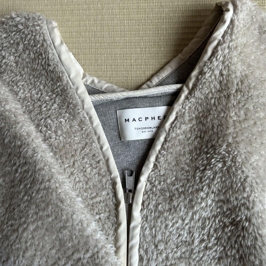 【美品】マカフィー ボア ノーカラー ロングコートbshop/ロンハーマン