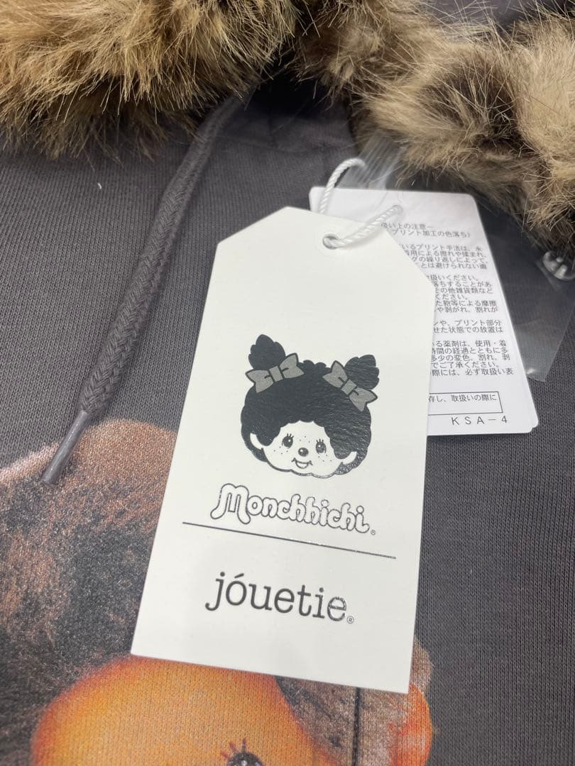 monchhichi × jouetie ファードッキングZIPフーディ monchhichi × jouetie ファードッキングZIPフーディ
